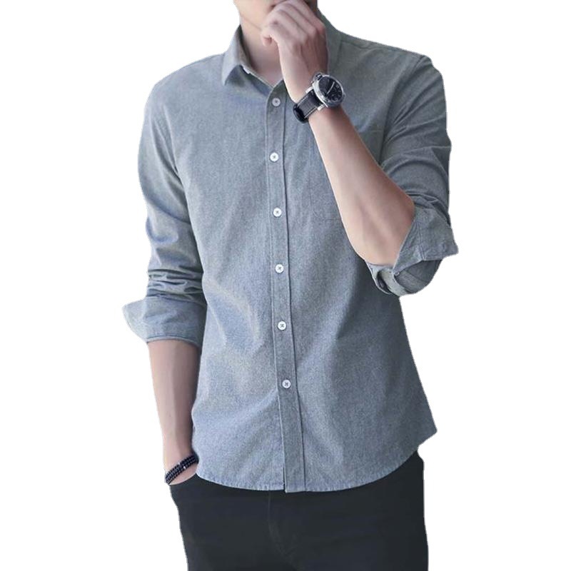 Camisa de manga corta de verano para hombre Oxford camisa blanca delgada camisa casual Camisa delgada de media manga ropa de hombre de moda