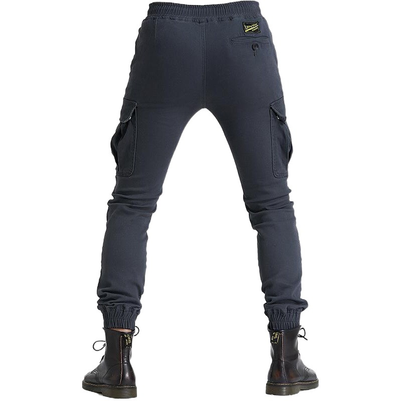 Directo de fábrica multi-Bolsa de tobillo atado overoles de la motocicleta pantalones de montar pantalones vaqueros de la motocicleta casuales de los hombres pantalones anti-caída