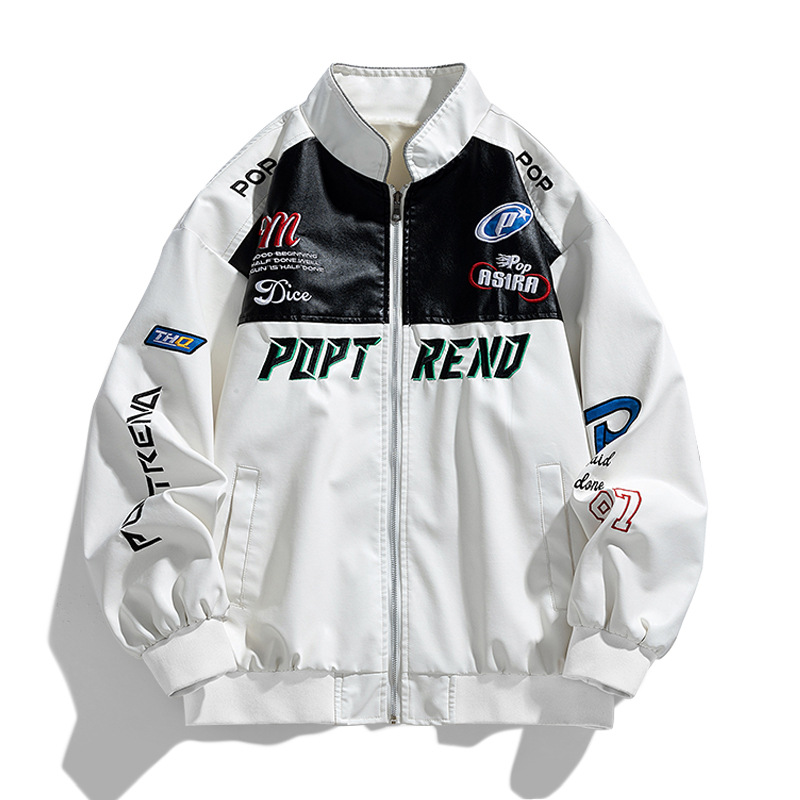 Chaqueta de cuero gruesa de hombre chaqueta de moda de locomotora japonesa 2024 nueva chaqueta de cuero chaqueta de estilo americano