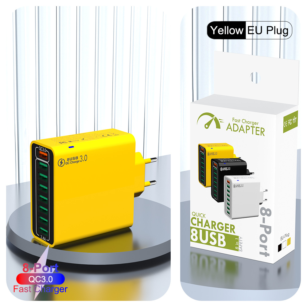 QC3.0 유럽 표준 노란색 [소형 포장]