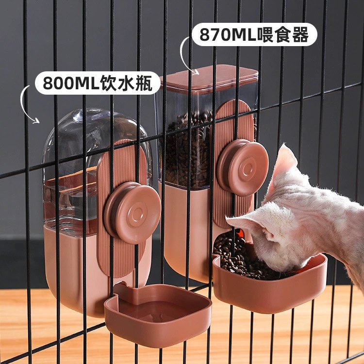 Подвесная поилка для домашних животных Автоматическая подвесная клетка для собак чайник Костюм для кормления миска для корма для кошек Amazon Новая оптовая продажа