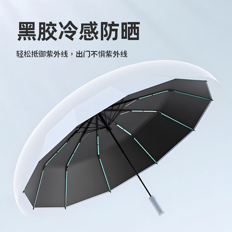 雨伞60骨自动大号森系女学生折叠伞韩版双人防晒晴雨两用太阳伞|undefined