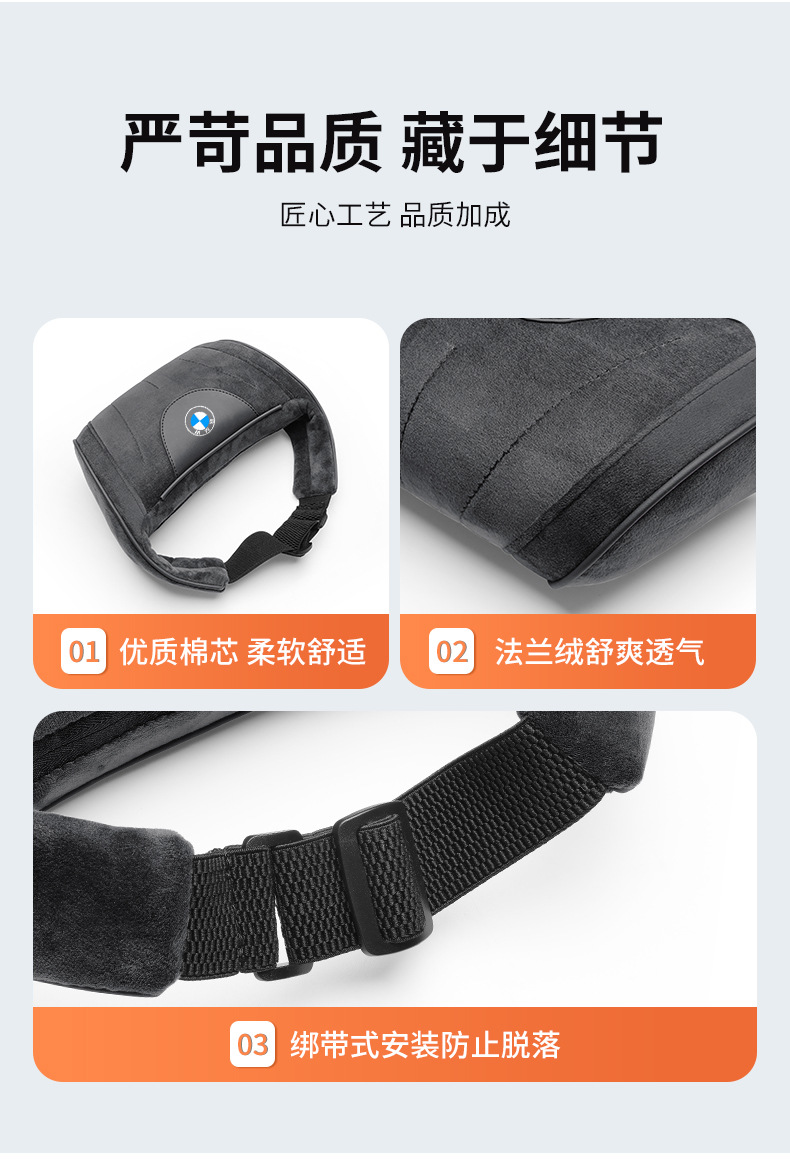 Suitable for Bmw Car Headrest and Lumbar Support, New 3 Series, 5 Series, 7 Series, 1 Series, X1, X2, X3, X4, X5, X7 Car Neck Pillow Cushion