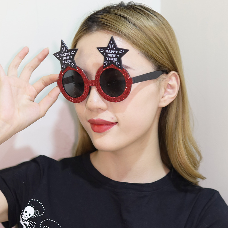 Lentes de Sol Decorativos para Fiesta de Año Nuevo en ABS