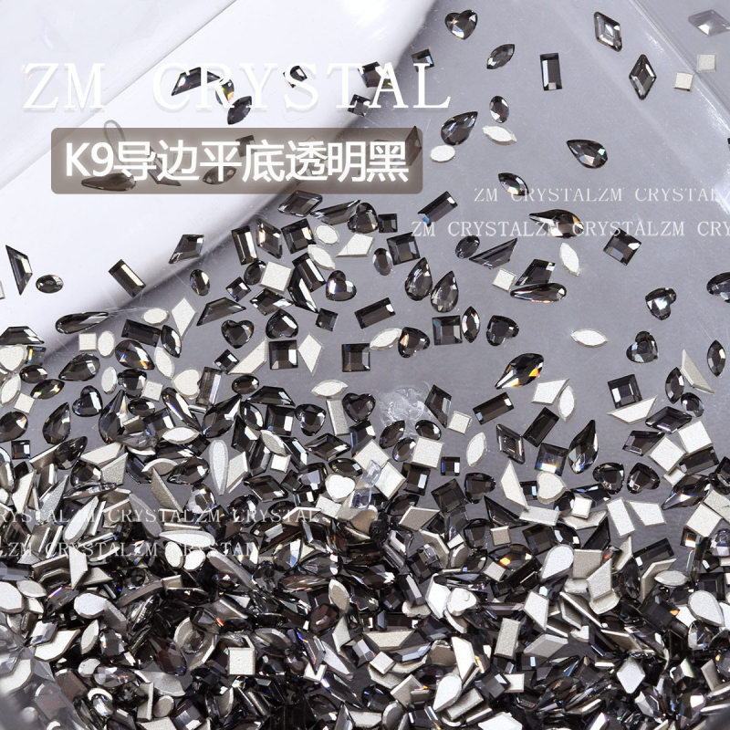 K9 New Super Shiny Imitation Flat Transparent Black Nail Art Rhinestones Mini Rhinestones Black Irregular-Shaped Rhinestones Nail Art Decoration Accessories K9 New Super Shiny Imitation Flat Transparent Black Nail Art Rhinestones Mini Rhinestones Black Irregular-Shaped Rhinestones Nail Art Decoration Accessories