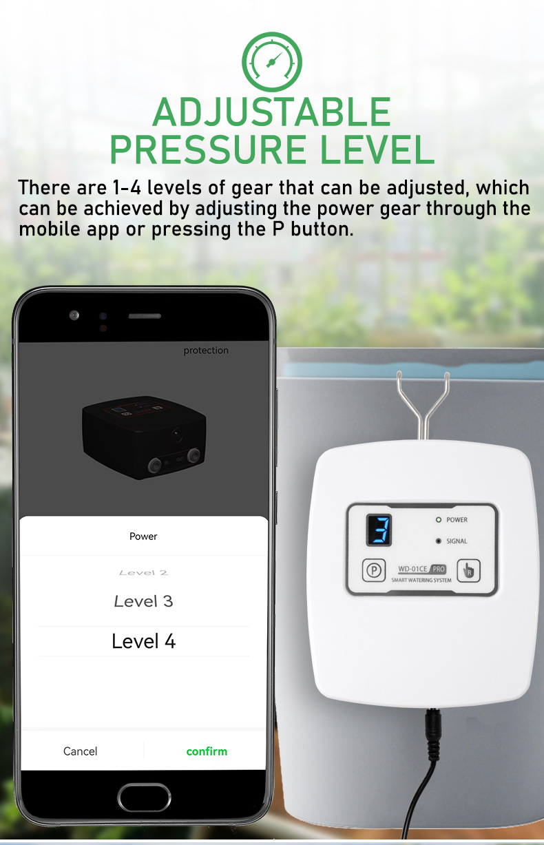 Adjustable Drip Irrigation With WiFi Mobile Control, Automatic Timed Watering Device For Balcony Potted Plants And_voghion.com