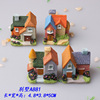 Small house, resin, jewelry with accessories, micro landscape, handmade