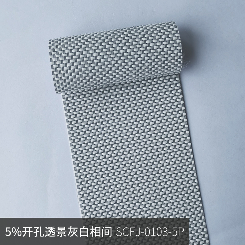 5% agujero abierto transparente gris y white-SCFJ-0103-5P