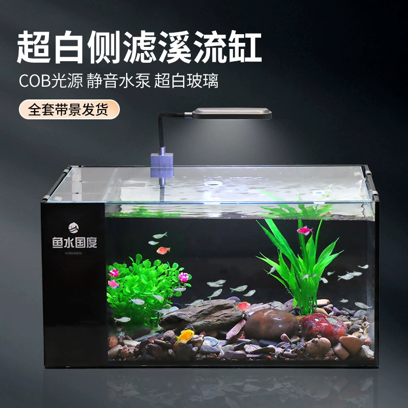 Ленивый ландшафтный аквариум с боковым фильтром