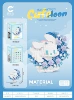 8974-Before the flowers-cream dog 469pcs