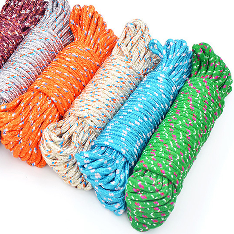 10m Multifunctional Clothes Drying Rope Type 10 Outdoor Storage Nylon Rope Clothesline Tent Windproof Rope