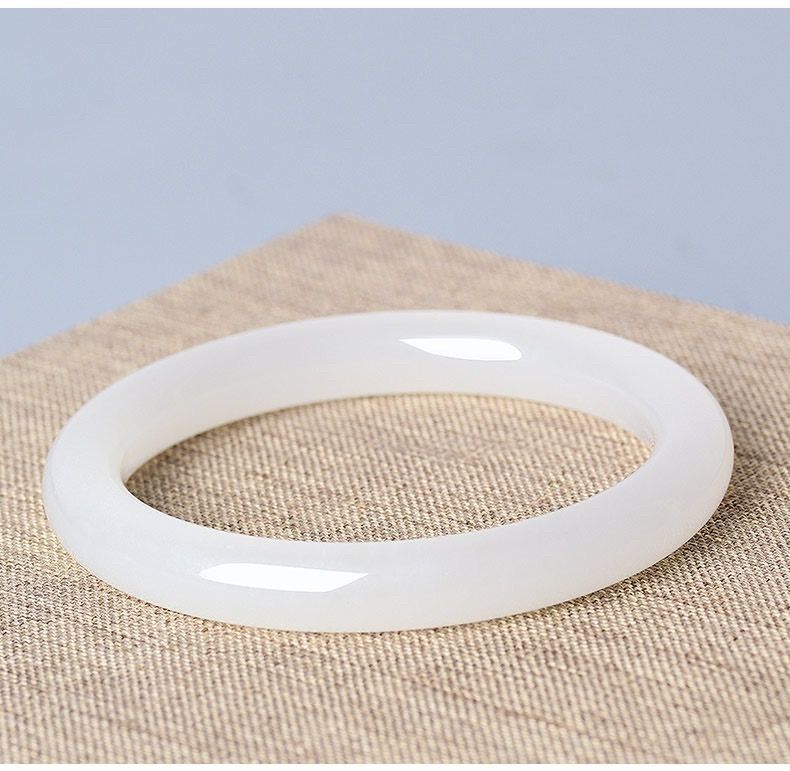 Vòng tay ngọc bích Hetian Tân Cương tự nhiên dạng Dingdong dải tròn mỏng — Ngọc Hetian tự nhiên [mẫu thông thường] hộp quà cao cấp có giấy chứng nhận, Ngọc Hetian tự nhiên [Vòng tay Dingdong] Hộp quà cao cấp có giấy chứng nhận, Ngọc Hetian tự nhiên [mẫu lốp] hộp quà cao cấp có giấy chứng nhận, [Ngọc tự nhiên chỉ bán hộp quà cao cấp chứng chỉ chính hãng] chi tiết 9