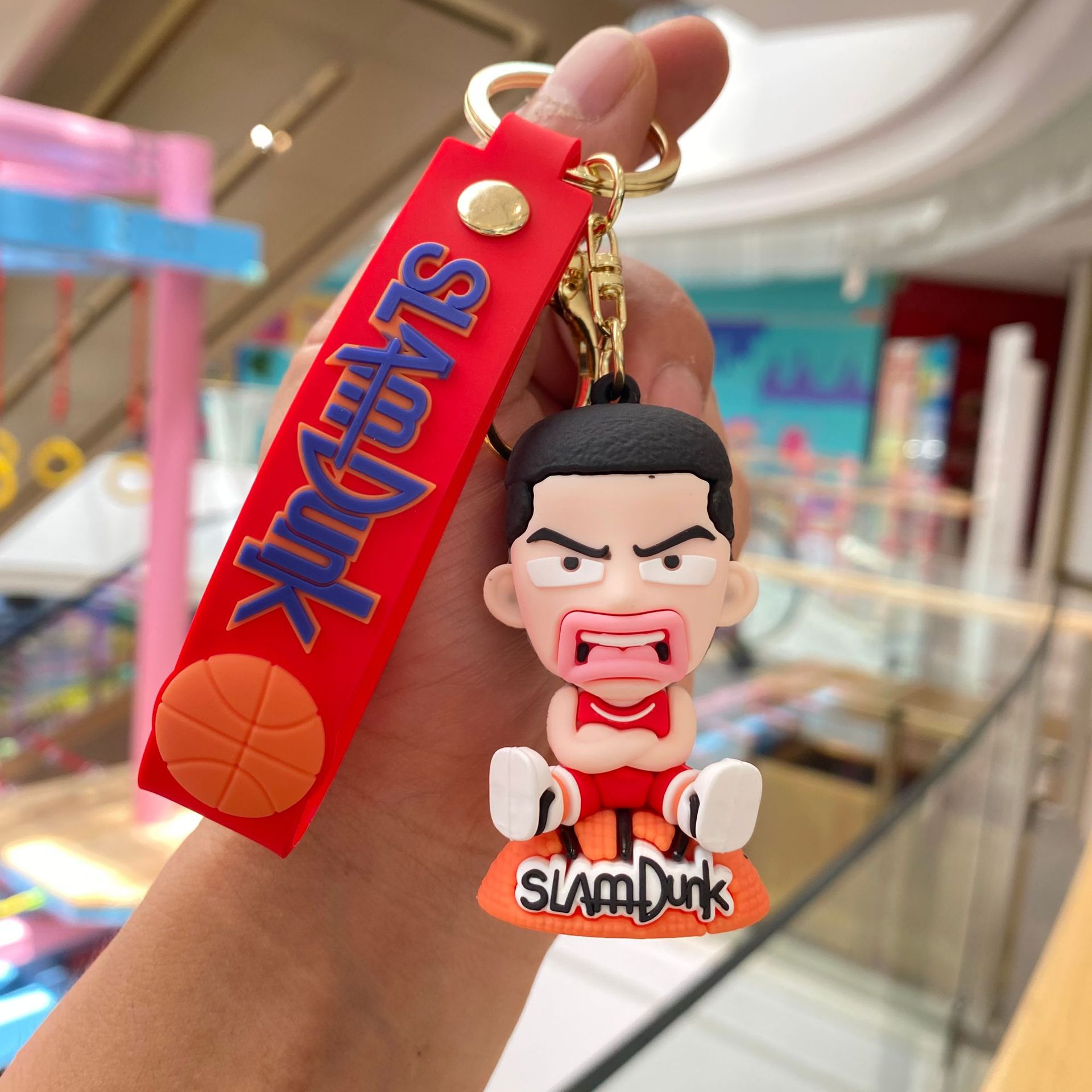 Classic Slam Dunk llavero muñeca de baloncesto Cherry Blossom Road Liuchuan Arce coche colgante bebé captura la máquina pequeño regalo