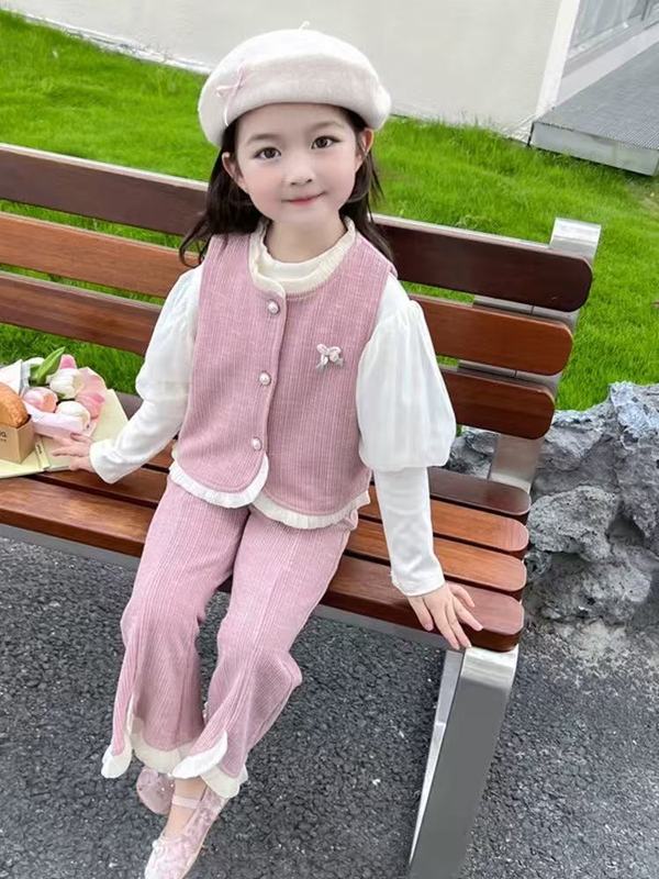 女童秋装洋气时髦炸街套装2025新款儿童网红春秋季韩版宝宝小香风|undefined