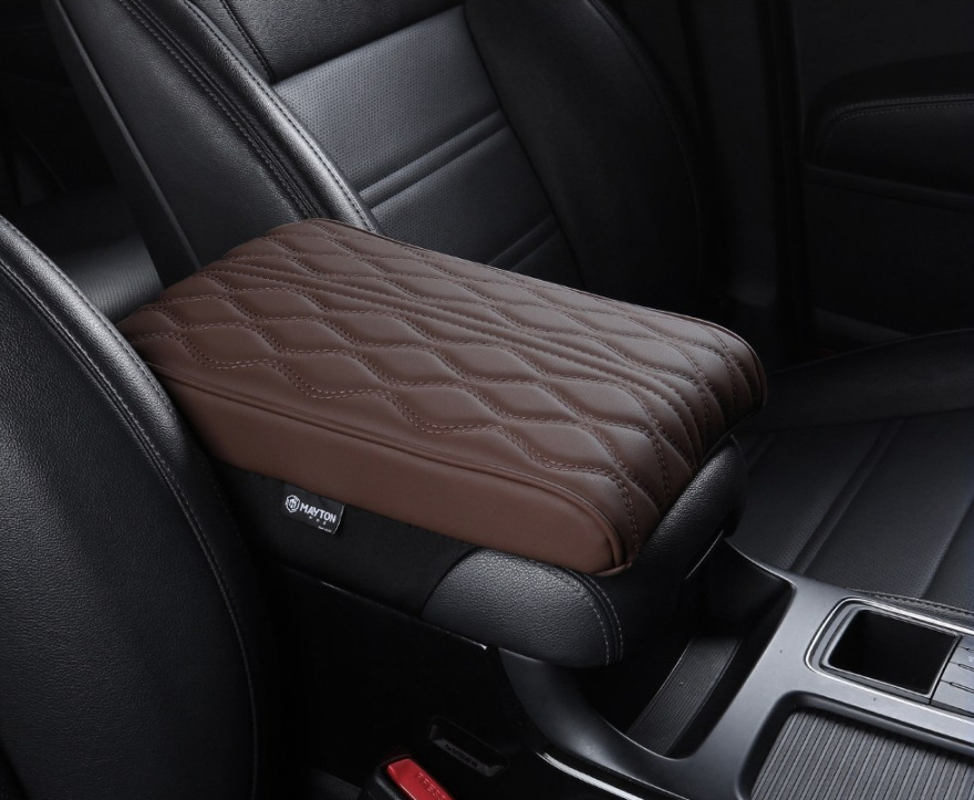 Corea del Sur nuevo coche apoyabrazos caja pad Amazon memoria espuma altura aumento de cuero universal coche apoyabrazos Pad funda