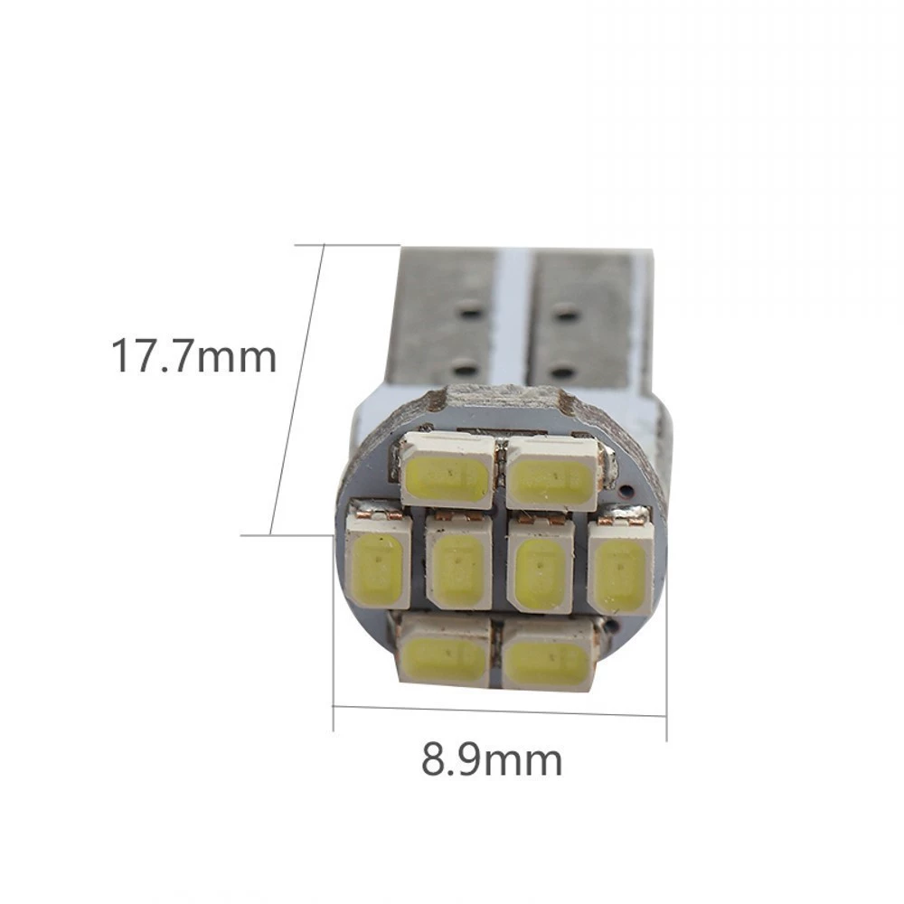 Плата с автомобильными светодиодами 12V T10 8 SMD 1206 — светодиод для номерного знака T10