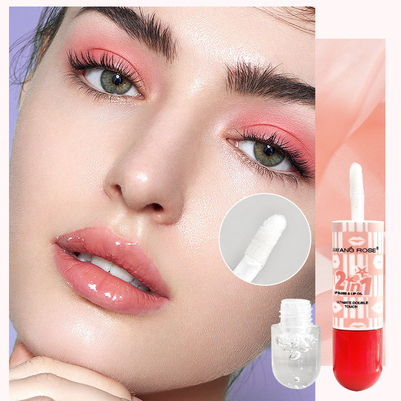 Exklusiver Lippenstift mit zwei Enden, Lipgloss, sanftes mattes Finish, nicht klebrig, langanhaltend, feuchtigkeitsspendend und mattes Lippen-Make-up._voghion.com