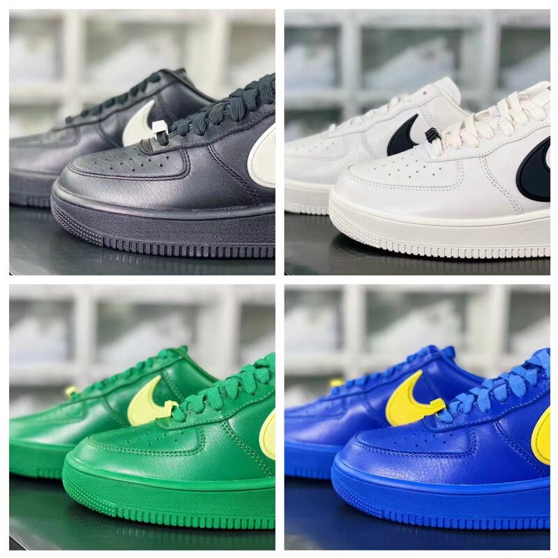 Putian Pure Original High Version AMBUSH Air Force Joint Green Magic Man Black and White Big Hook Wide Base Low-cut Sports Shoes Putian Pure Original High Version AMBUSH Air Force Joint Green Magic Man Black and White Big Hook Wide Base Low-cut Sports Shoes