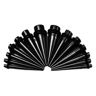 Non-mainstream human body puncture jewelry acrylic pointed cone auricle ear expander ear hole resin ear expander
