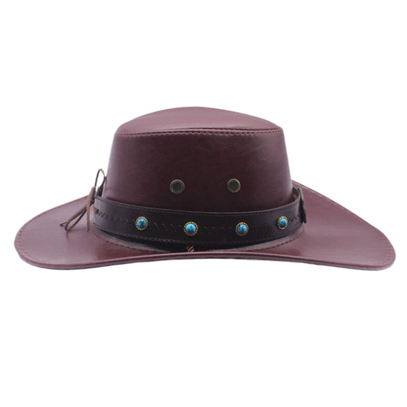 Belt Western Cowboy for Men and Women Spring, Autumn, Winter Outdoor Tibetan Jazz Sunshade Knight Hat_voghion.com