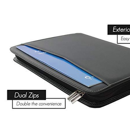 Wholesale Pu Leather L A4 Padfolio Briefcase Letter Size Multifunctional Tablet Sleeve Card Pocket Compartment Insert