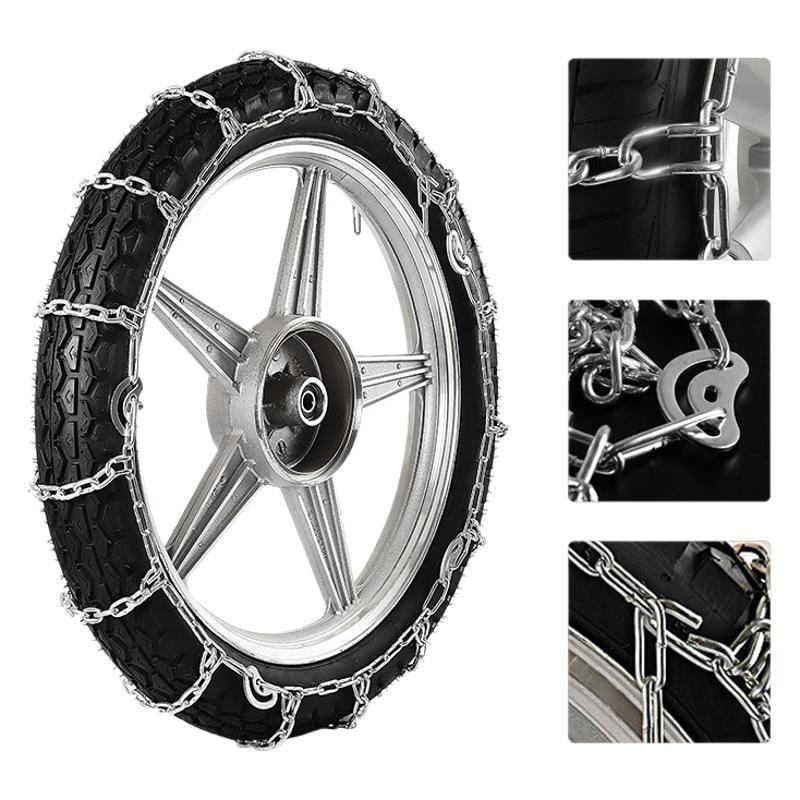 Vehículo eléctrico al por mayor cadena antideslizante de dos ruedas de motocicleta de tres ruedas viejos le nieve de barro de carretera de liberación de la cadena de encriptación gruesa