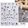 Nail stickers, summer marine adhesive fake nails for nails, suitable for import, new collection, 3D