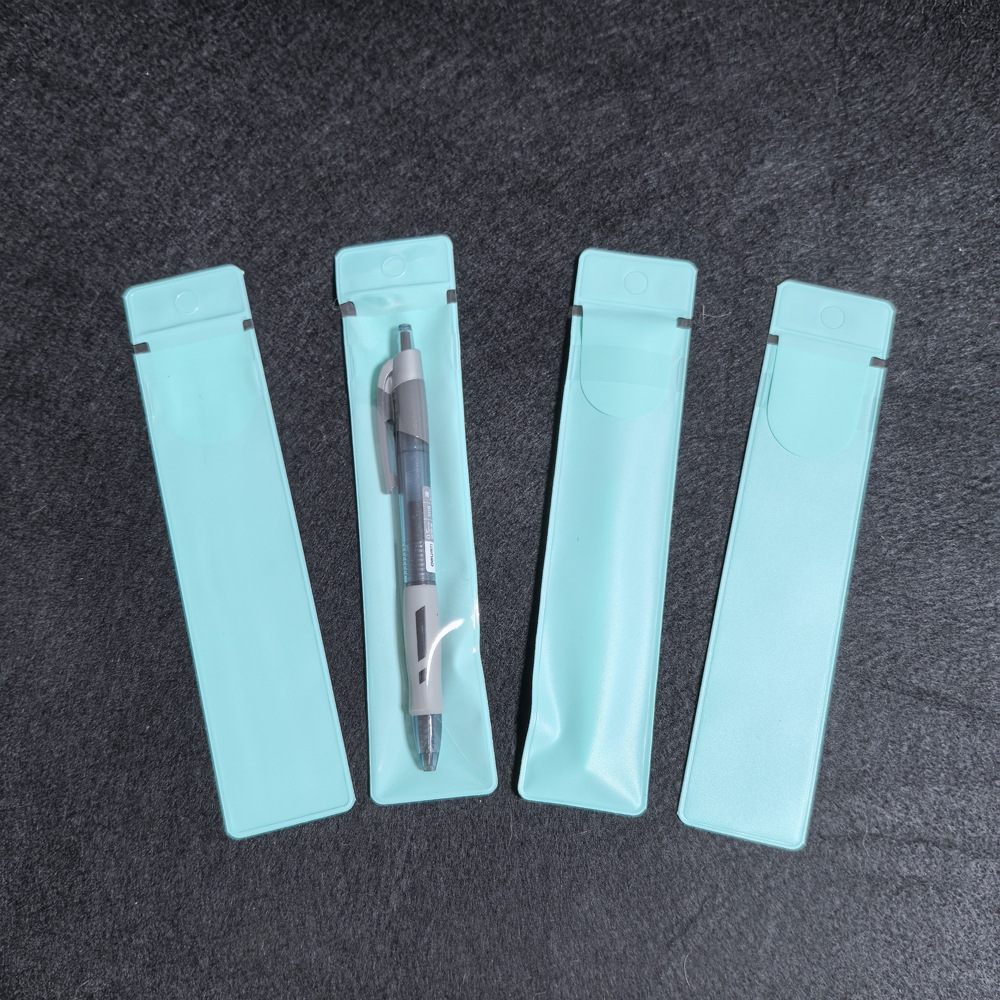 PVC esmerilado bolsa de película de inserción cepillo cosmético bolsa de almacenamiento de envases de plástico cepillo de labios cosméticos pinzas bolsa de polvo de PVC