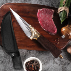 鍛打屠夫殺豬放血宰牛羊刀剔骨豬肉賣肉剃骨鋒利分割尖刀批發