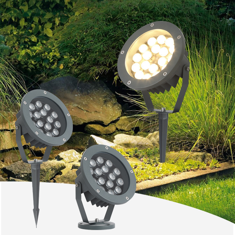 Tree Lighting Lamp, Outdoor Waterproof Landscape Light, Spotlight, Ground Lamp, Tree Spotlight, Lawn Lamp, Simple Villa Exterior Wall Lamp, Colorful