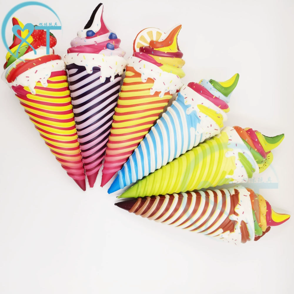 Детская декомпрессионная игрушка цветная печать из пенополиуретана мороженое медленный отскок игрушка декомпрессионное вентиляционное отверстие щепотка музыка трансграничная горячая распродажа