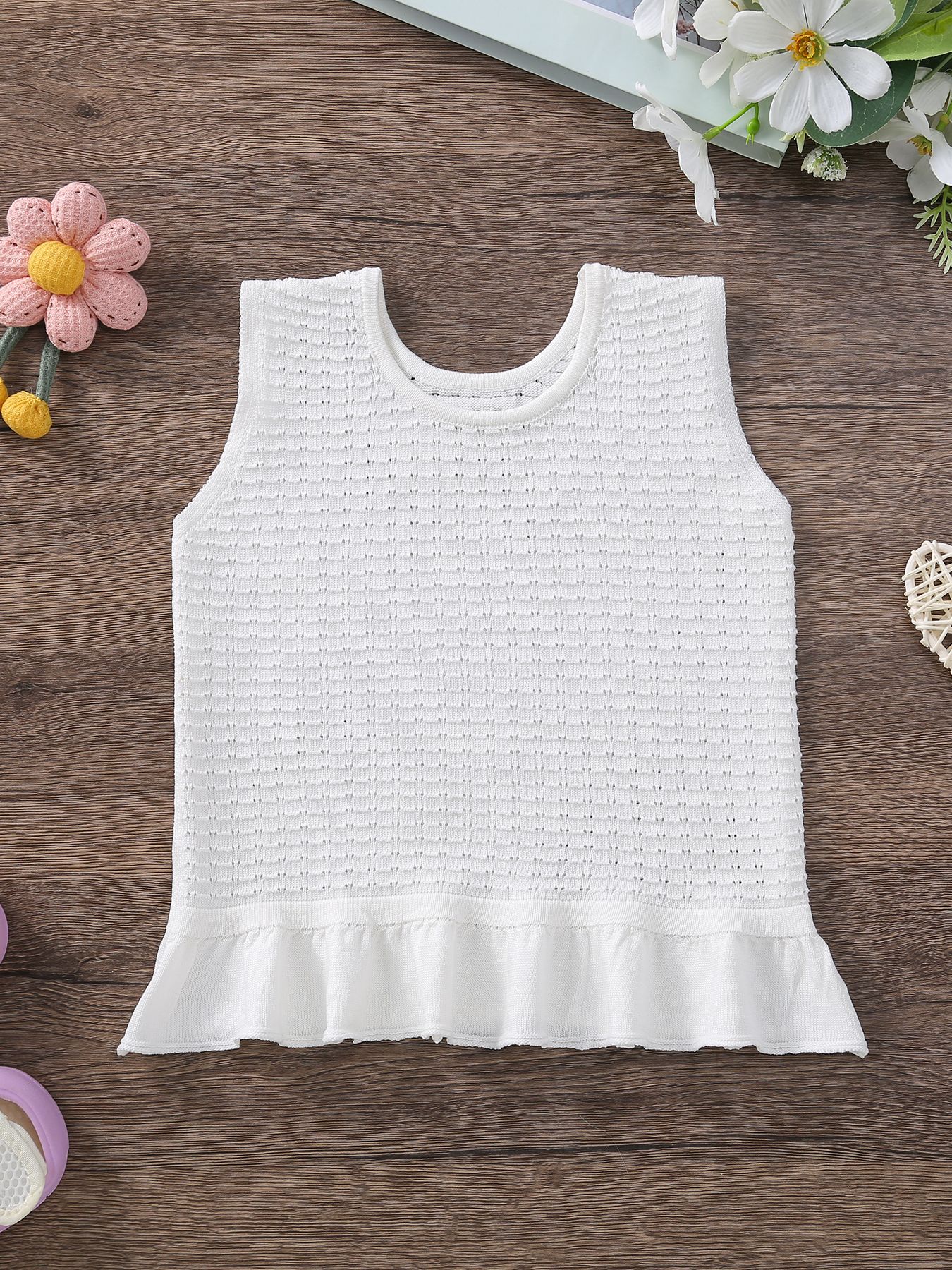 knitted summer vest sleevless