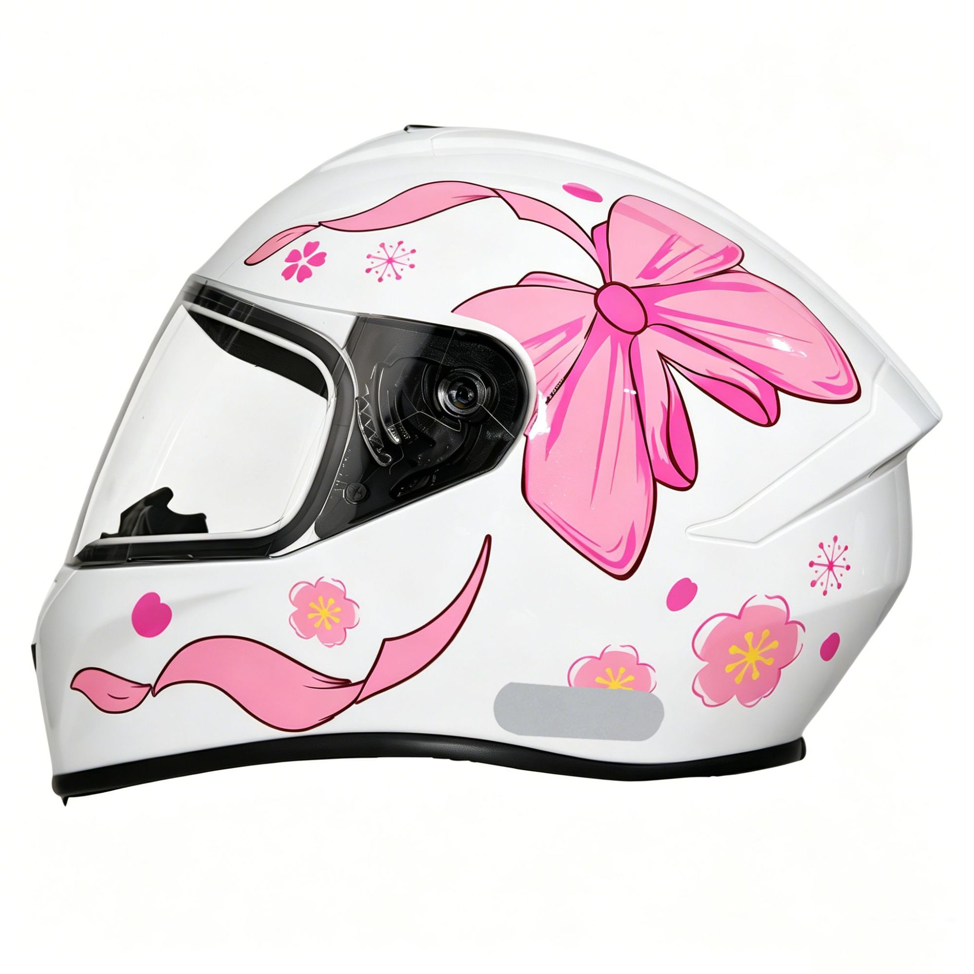 3C certified motorcycle helmet with personalized patterns, suitable for all seasons, electric vehicle riding helmet, safe and comfortable full-face helmet
