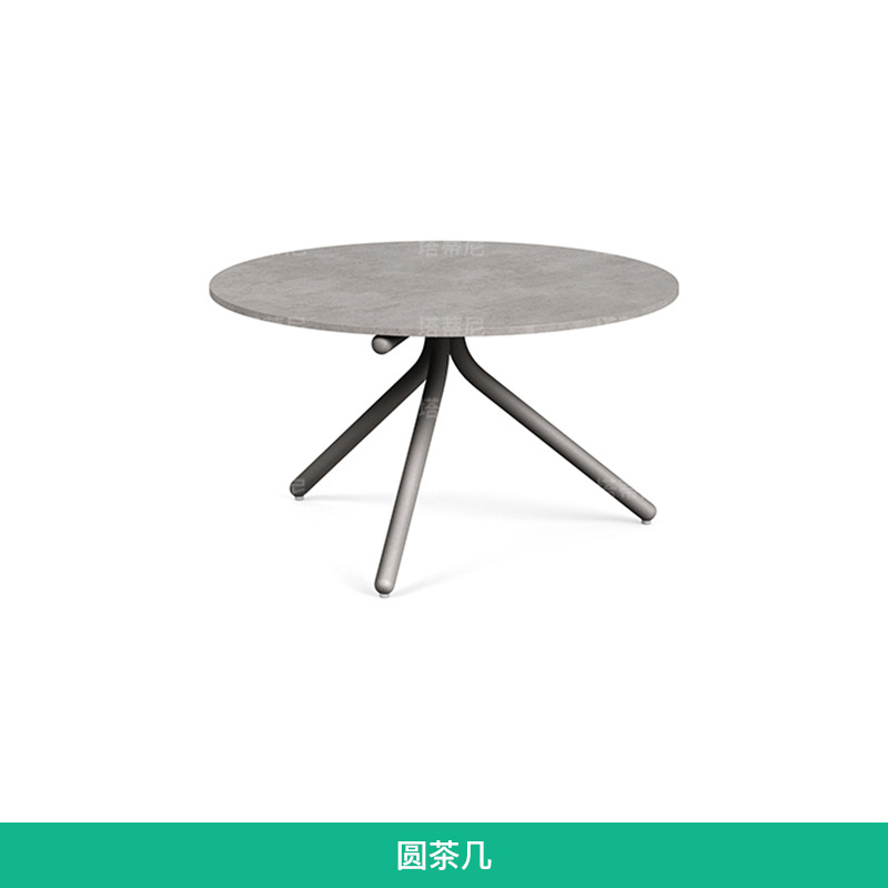 Ocio al aire libre sofá patio aleación de aluminio ratán sofá al aire libre balcón cuerda Mesa té combinación sol muebles de habitación image 13