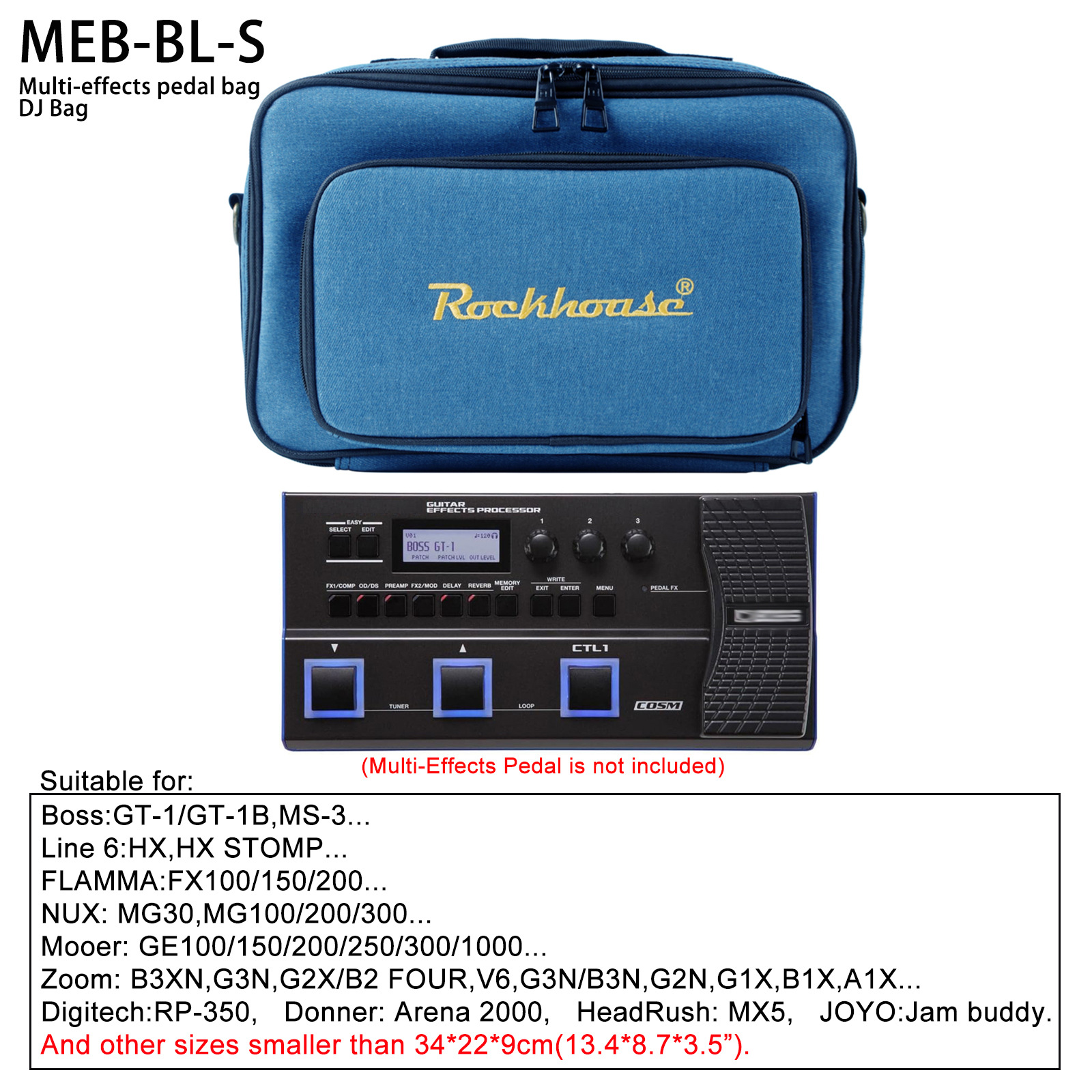 Bolsos de efectos portátiles, bolsas de hombro, bolsas de mano, controladores de DJ, mochila de alta calidad, grosor