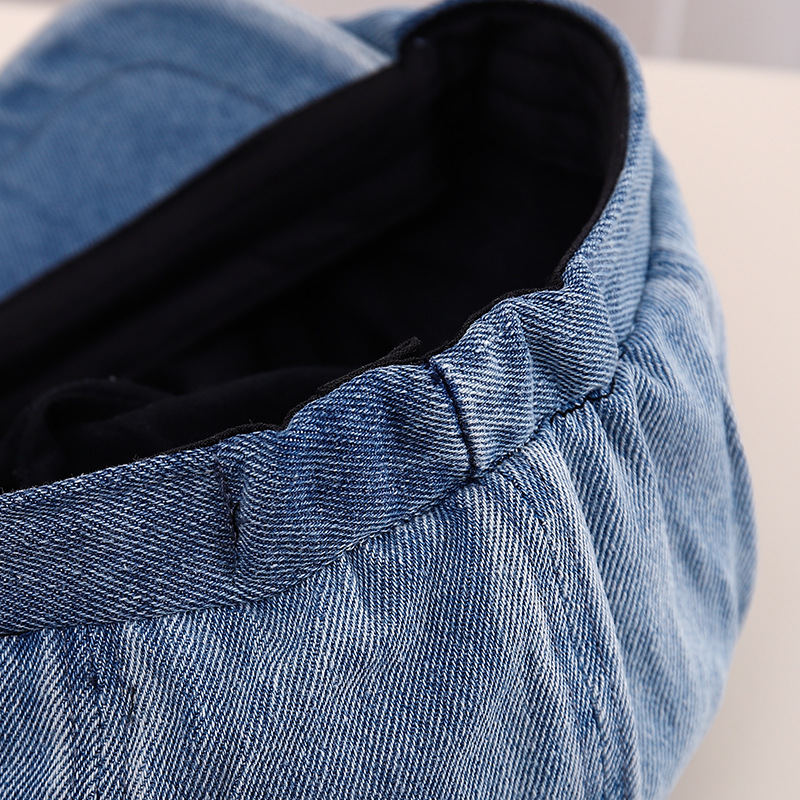 Niños vaqueros boina primavera y otoño pequeño niño tesoro lengua de pato periódico de la marea de los niños 2024 nuevo otoño otoño