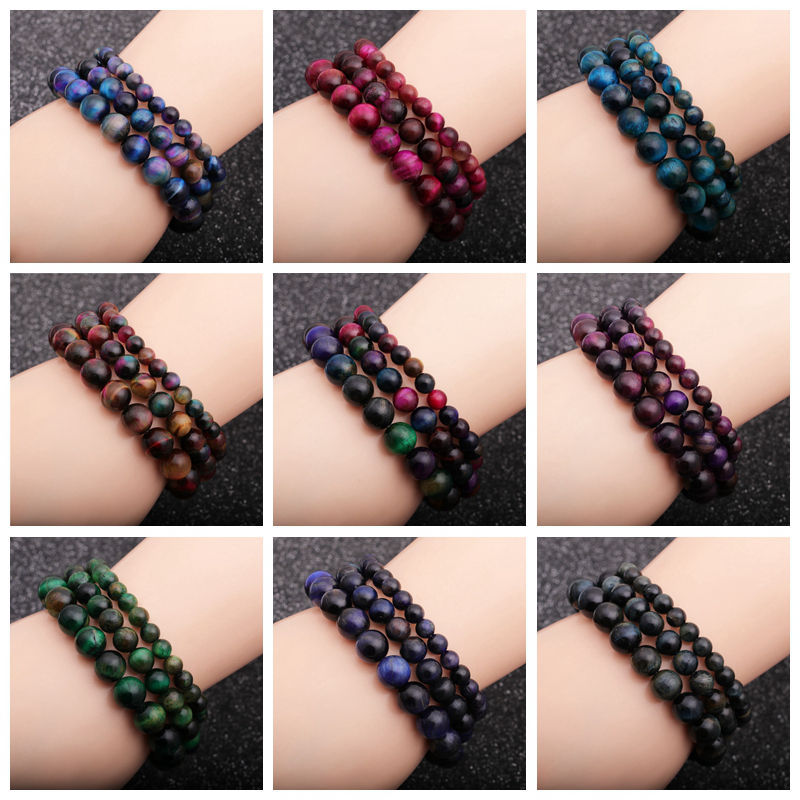 Mode Sieben Chakra Miyuki Perlen Gewebtes Armband display picture 4