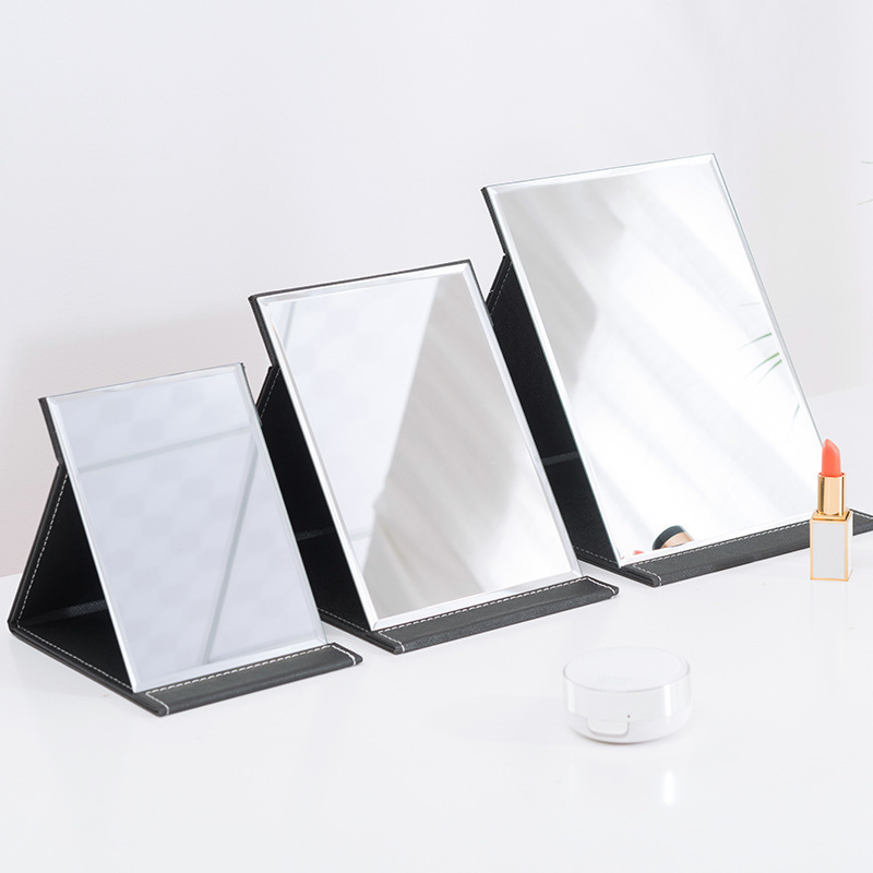 Portable Folding Mirror Ins Style Desktop HD Makeup Mirror Desktop Student Dormitory Princess Mirror Children's Big small size