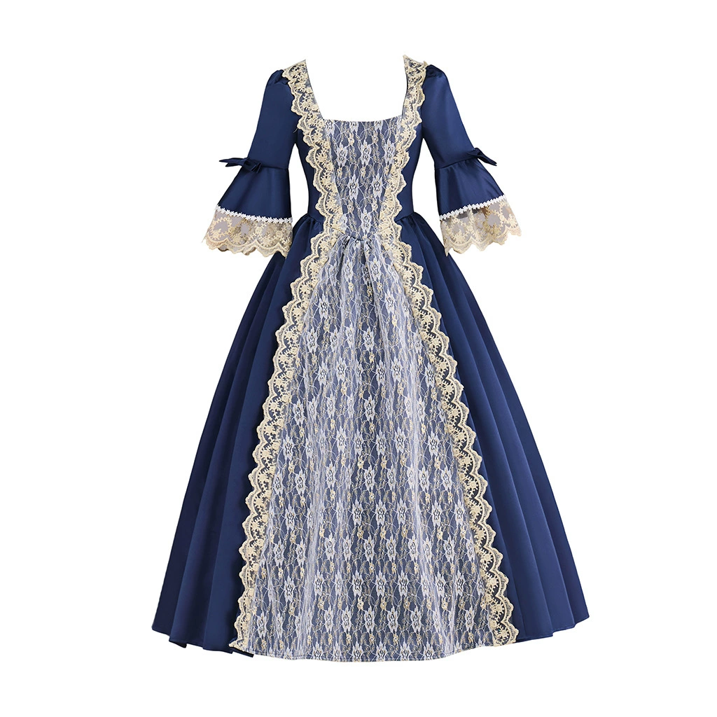 Новый женский костюм придворный костюм День рождения Сцена театральная ежегодная одежда ретро европейский костюм