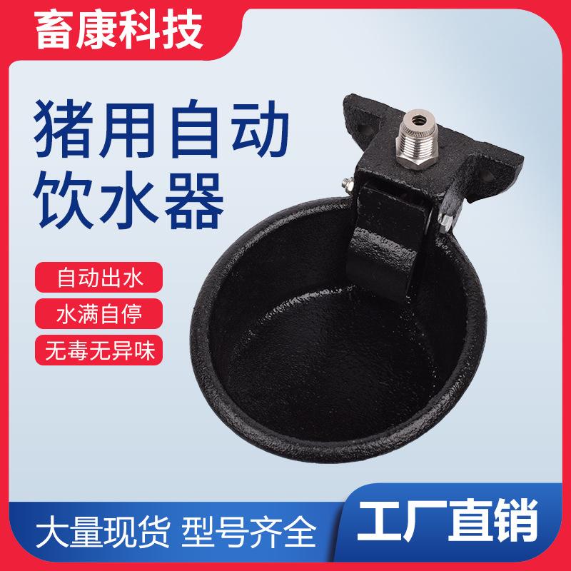 Dispensador automático de agua potable de cerdo tazón de fuente de cerdo de hierro fundido Tazón de cerdo dispensador de agua potable