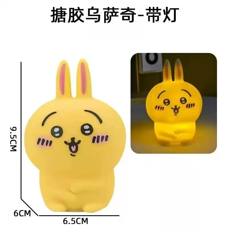 熊猫一二布布小夜灯卧室床头拍拍灯儿童睡眠布布护眼线条小狗氛围|undefined