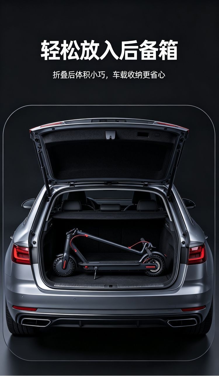 New electric scooter for adults, portable and foldable, two-wheeled electric vehicle for commuting to work and for students