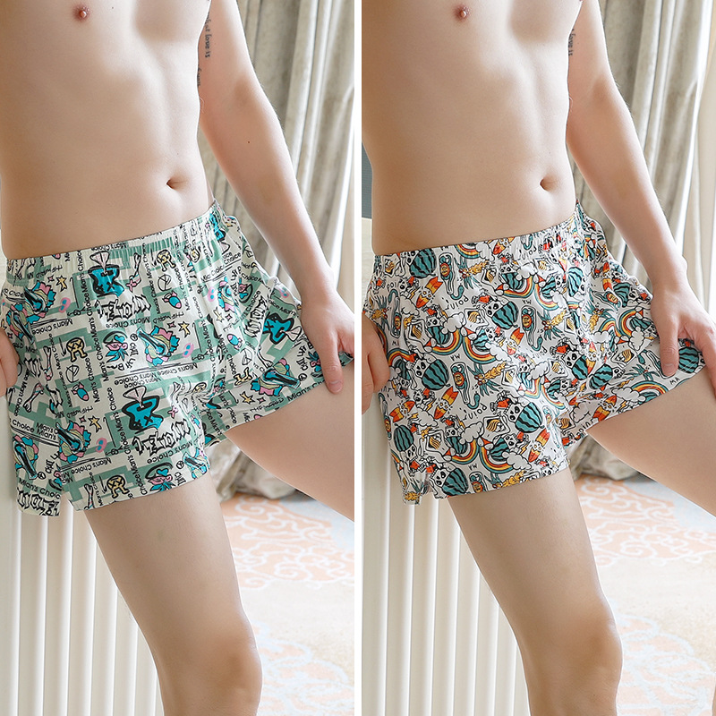 Pantalones íntimas de hombre 100% algodón de alta calidad, pantalones deportivos, pantalones cortos de cabeza de algodón de hombre.