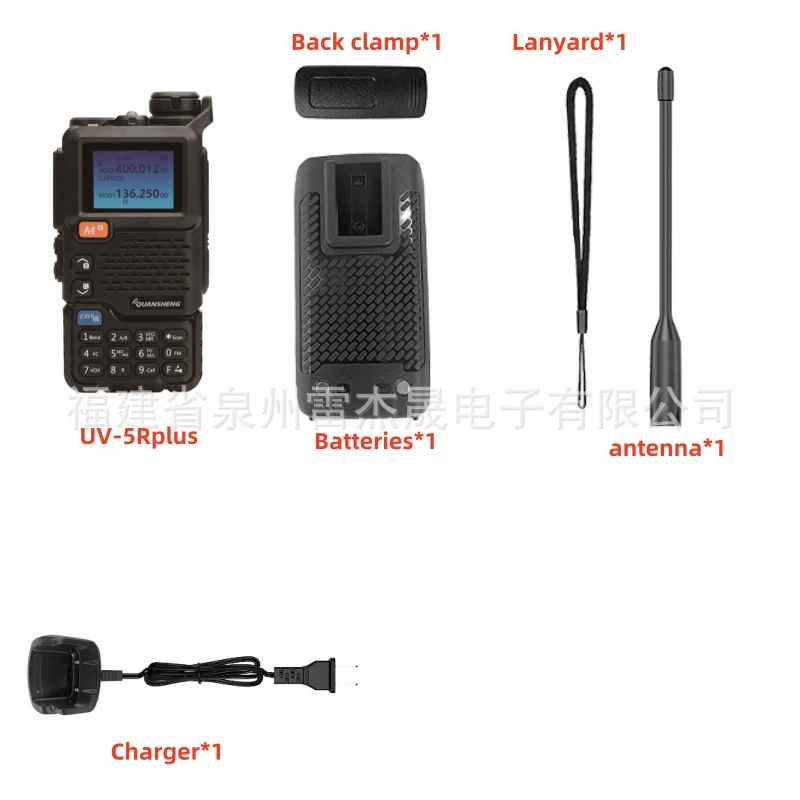Ручная радиостанция (Quansheng) UV‑5RPlus / UV‑K5, высокая мощность, дальний диапазон, региональные версии (US/EU/UK/AU)
