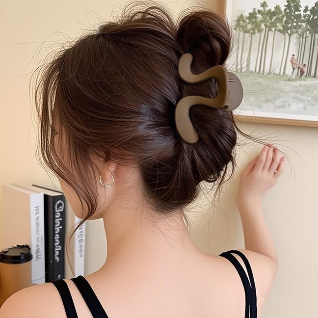 ドーパミンコントラストカラーグリッパー女性のかわいい多用途ヘアピン韓国スタイルのハイエンドヘアピン 2025 新しいアクリルヘアアクセサリー|undefined