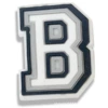 Black and white letter B