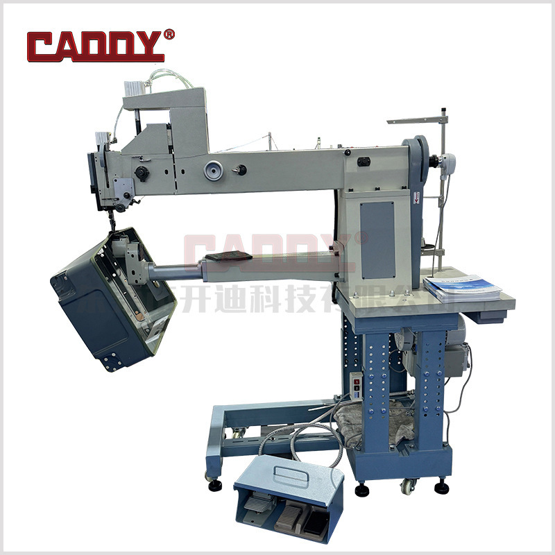 Caddy Horizontal Box Sewing Machine, Special for Pull Rod Box Abs Hard Box Zipper Sewing, Three Synchronous Feeding Caddy Horizontal Box Sewing Machine, Special for Pull Rod Box Abs Hard Box Zipper Sewing, Three Synchronous Feeding
