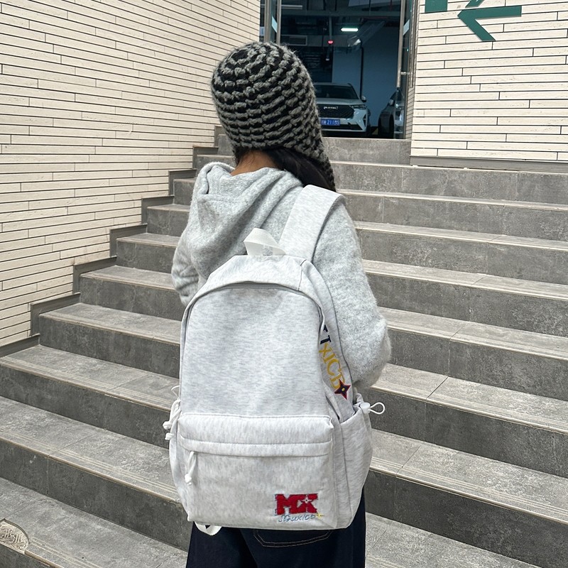 Schoolbags for Junior High School Students, College Students, High School Students, Simple and Versatile Large-Capacity Campus Backpacks
