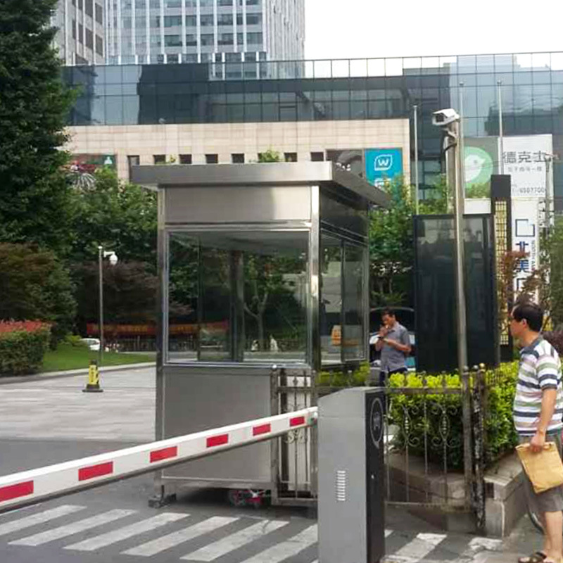 Sala de guardia de estructura de acero Fabricante Comunidad Sala de guardia de acero inoxidable Forma Caja de guardia de seguridad de acero inoxidable 304