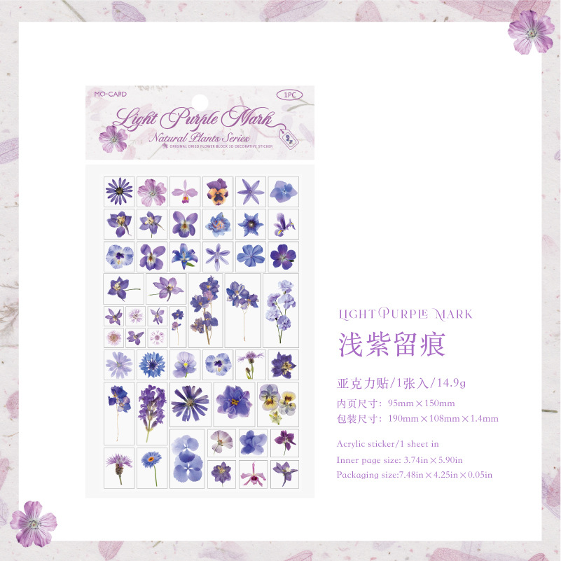 Pegatinas decorativas tridimensionales 3D acrílicas Mo Mo